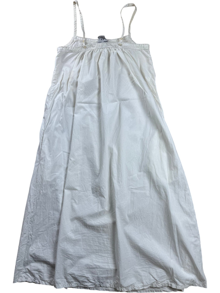 1970s Adini White Cotton Dress - S - Think Vintage ltd