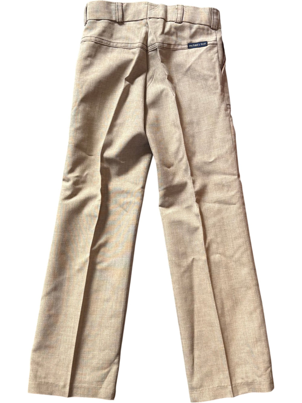 1970s Beige Flares - Age 8/9 - Think Vintage ltd