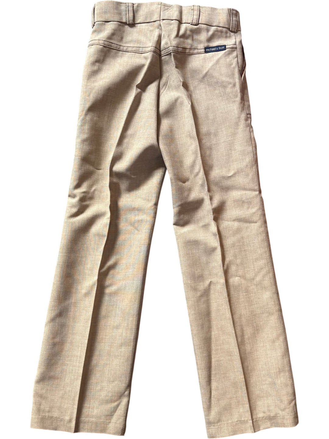 1970s Beige Flares - Age 8/9 - Think Vintage ltd