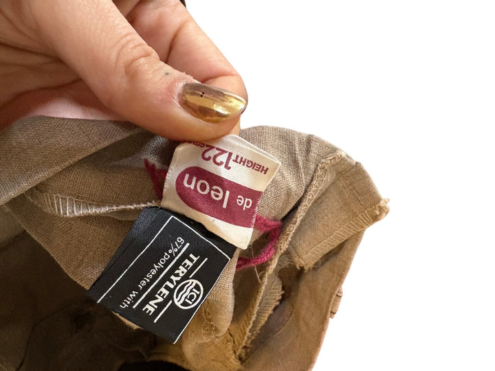 1970s Beige Flares - Age 8/9 - Think Vintage ltd