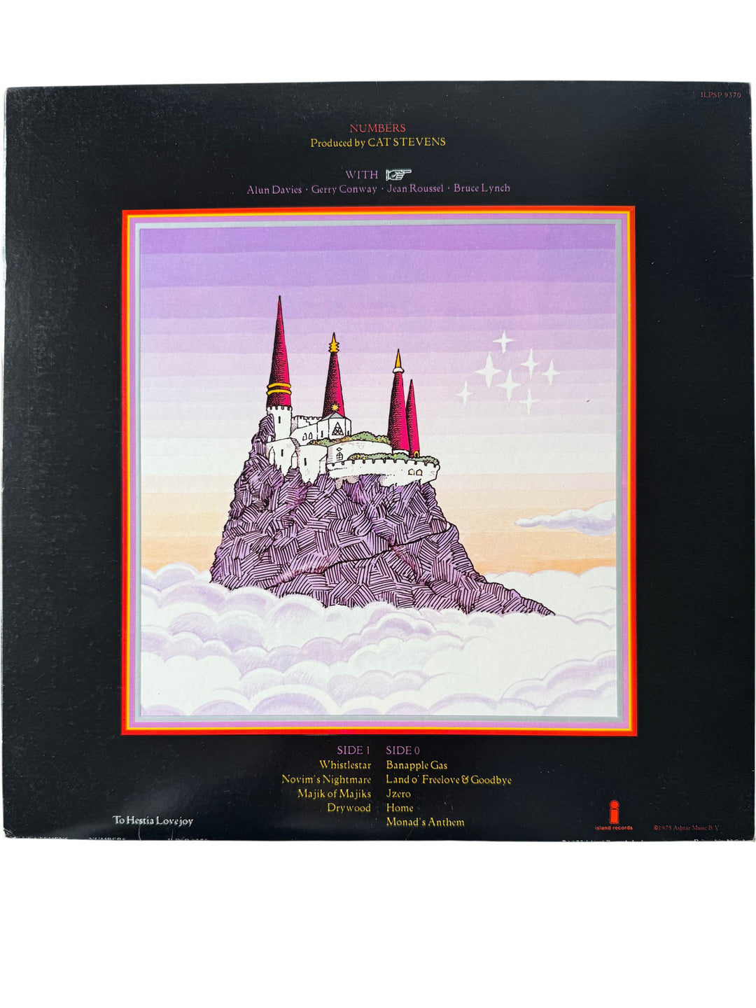 1970s Cat Stevens Numbers Album - Think Vintage Online Ltd