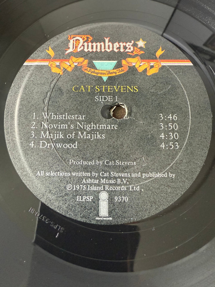 1970s Cat Stevens Numbers Album - Think Vintage Online Ltd