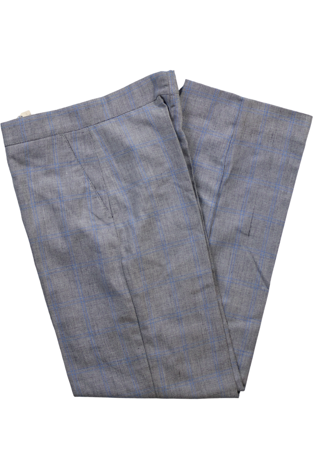 1970s Chequered Straight Leg Trousers - W30 L32 - Think Vintage ltd