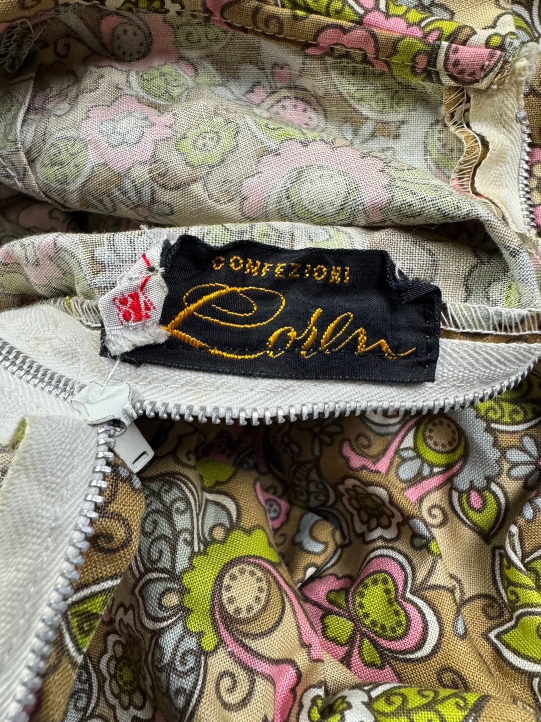 1970s Collin Floral Short Sleeve Dress - M - Think Vintage