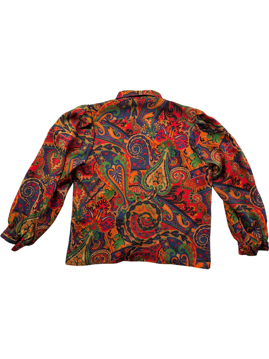 1970s DAKS Multicolor Paisley Dress - M - Think Vintage Online Ltd