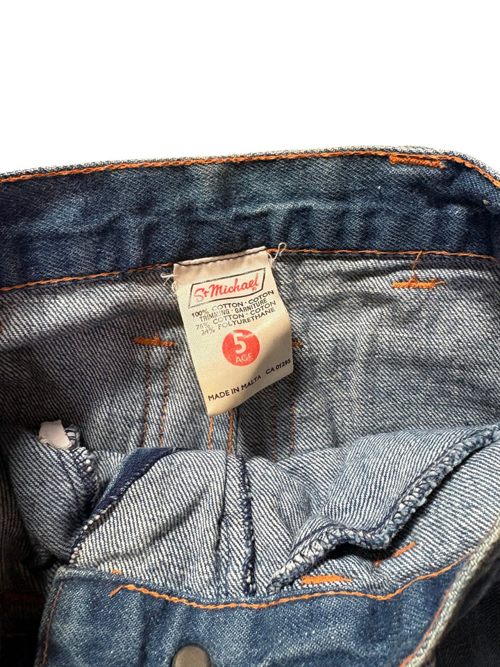 1970s Denim Flares - Age 4/5 - Think Vintage ltd