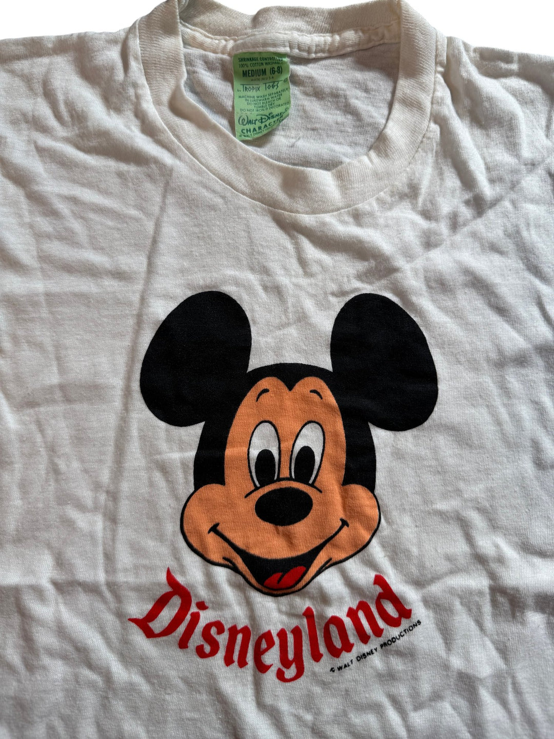 1970s Disneyland Mickey Mouse T-Shirt - Age 8/9 - Think Vintage ltd