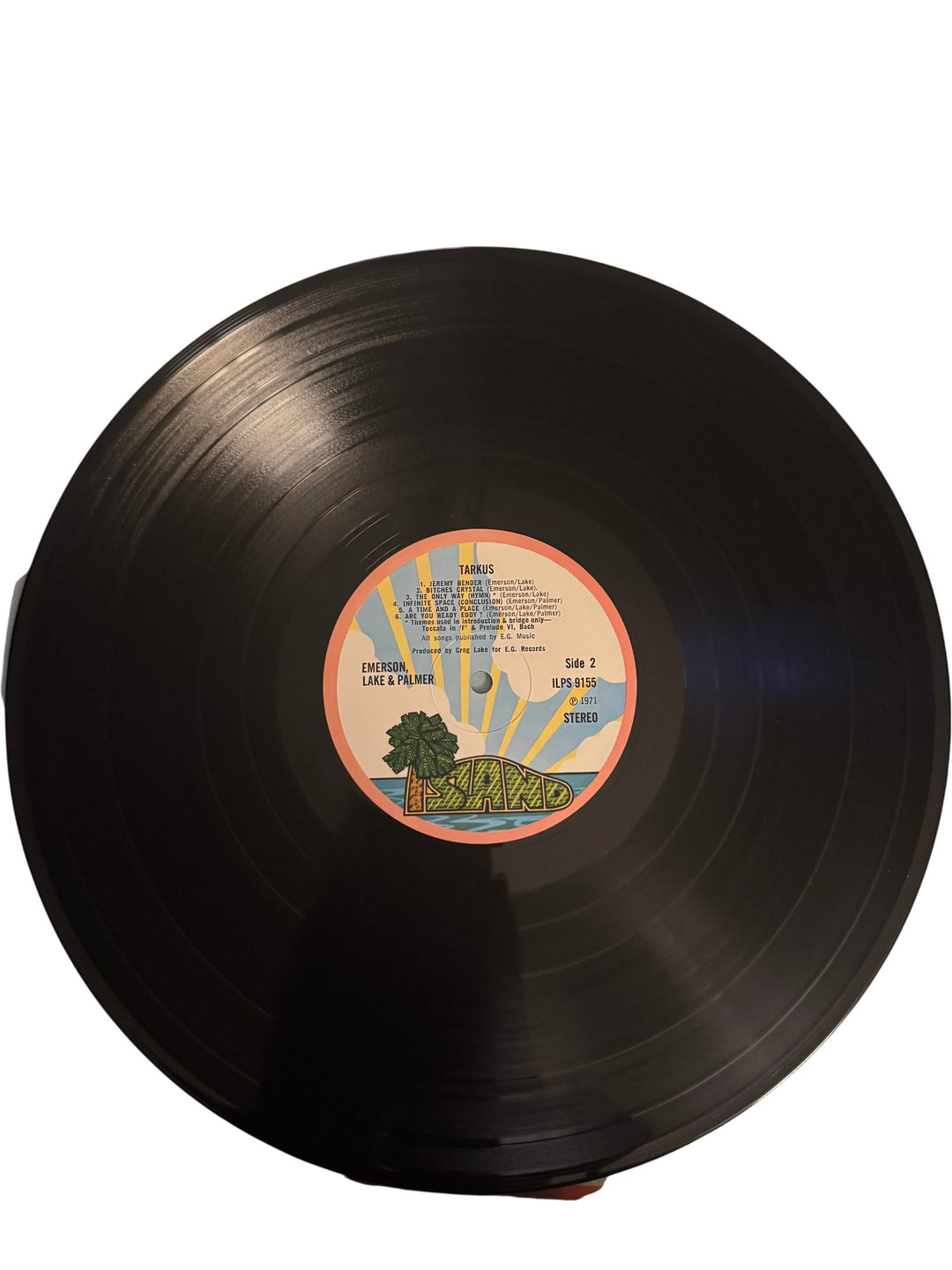 1970s Emerson Lake & Palmer Tarkus Vinyl - Good - Think Vintage ltd