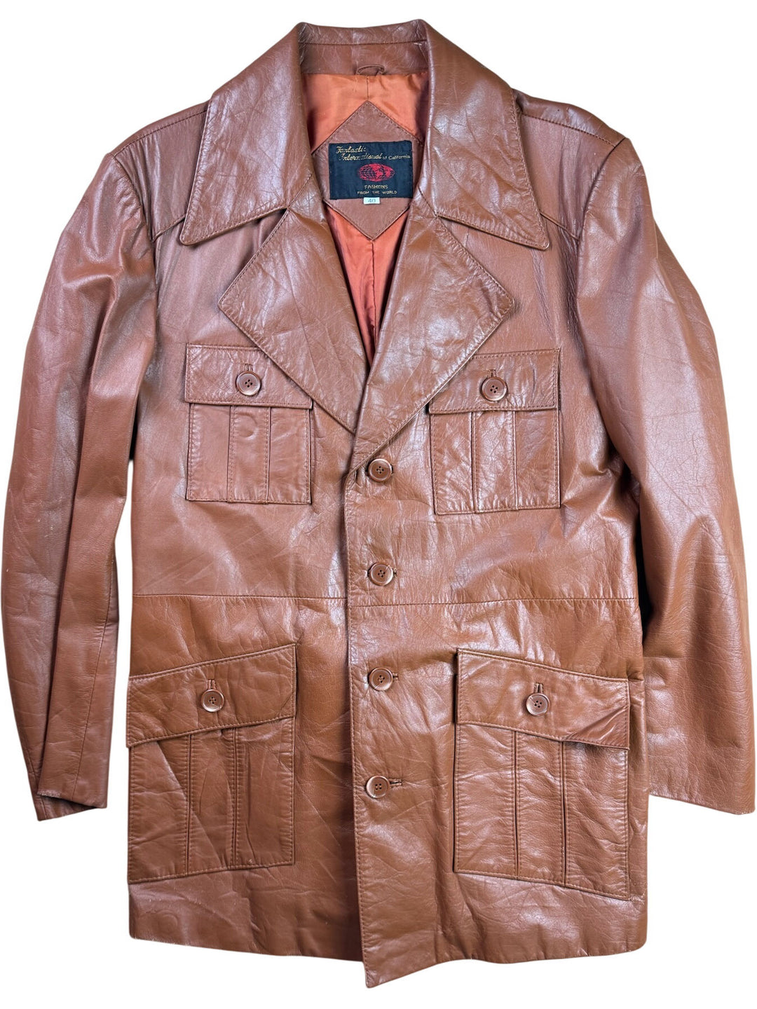 1970s Fantastik International Leather Jacket - M