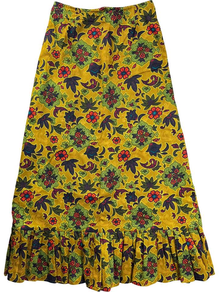 1970s Floral Maxi Skirt - W29 - Think Vintage ltd