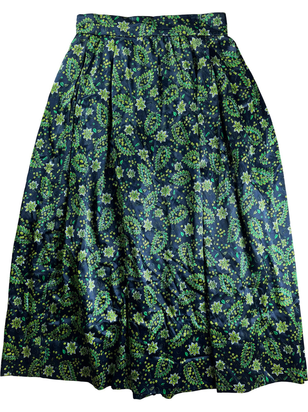 1970s Floral Patterned Midi Skirt - Think Vintage ltd