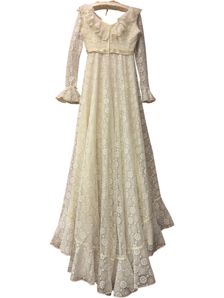 1970s Lace Wedding Dress