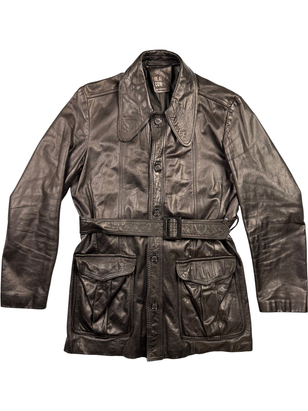 1970s Leather Jacket by Campair - M - Think Vintage