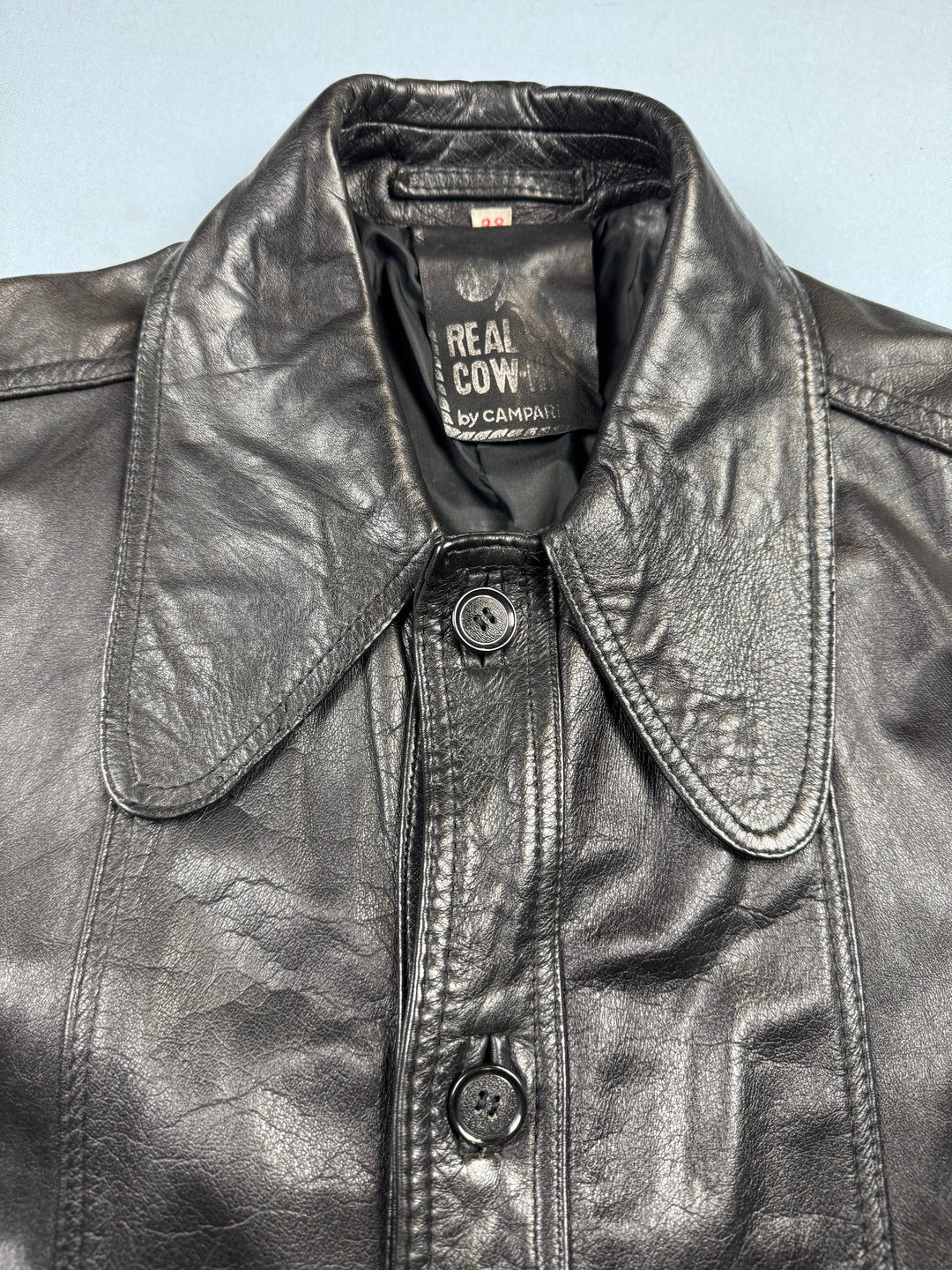 1970s Leather Jacket by Campair - M - Think Vintage ltd