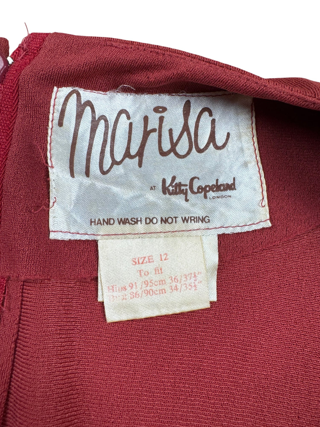 1970s Marisa Rust Wrap Dress - M