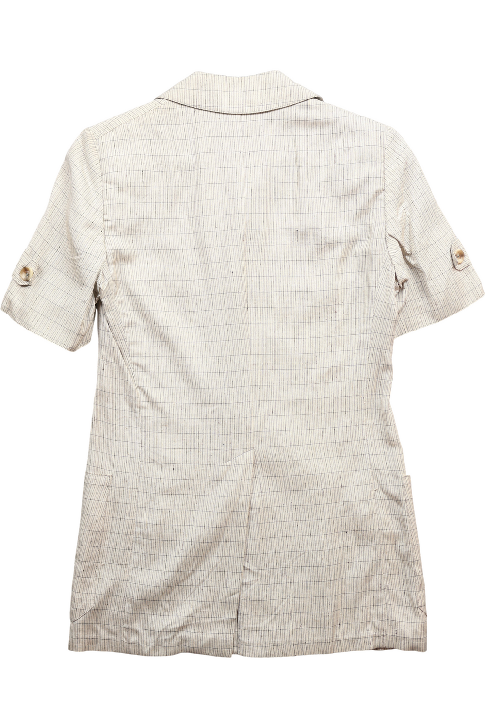 1970s Men's Checkered Safari Jacket - M - Think Vintage