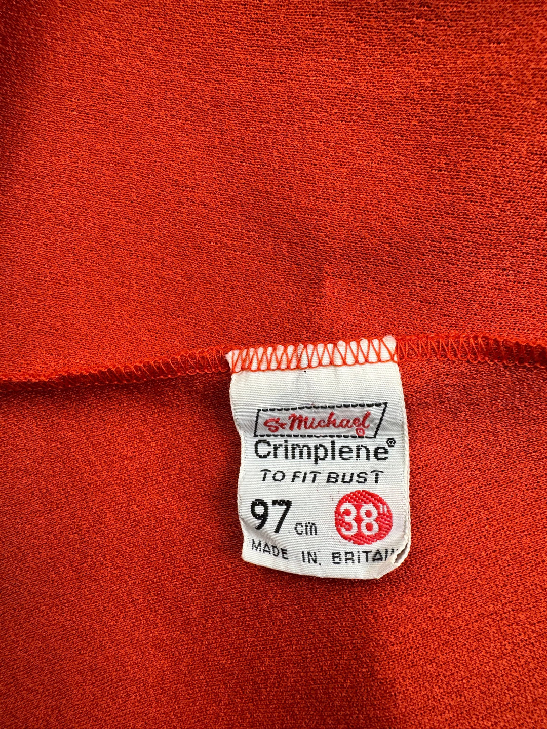 1970s Orange Button-Up Dress - S - Think Vintage Online Ltd