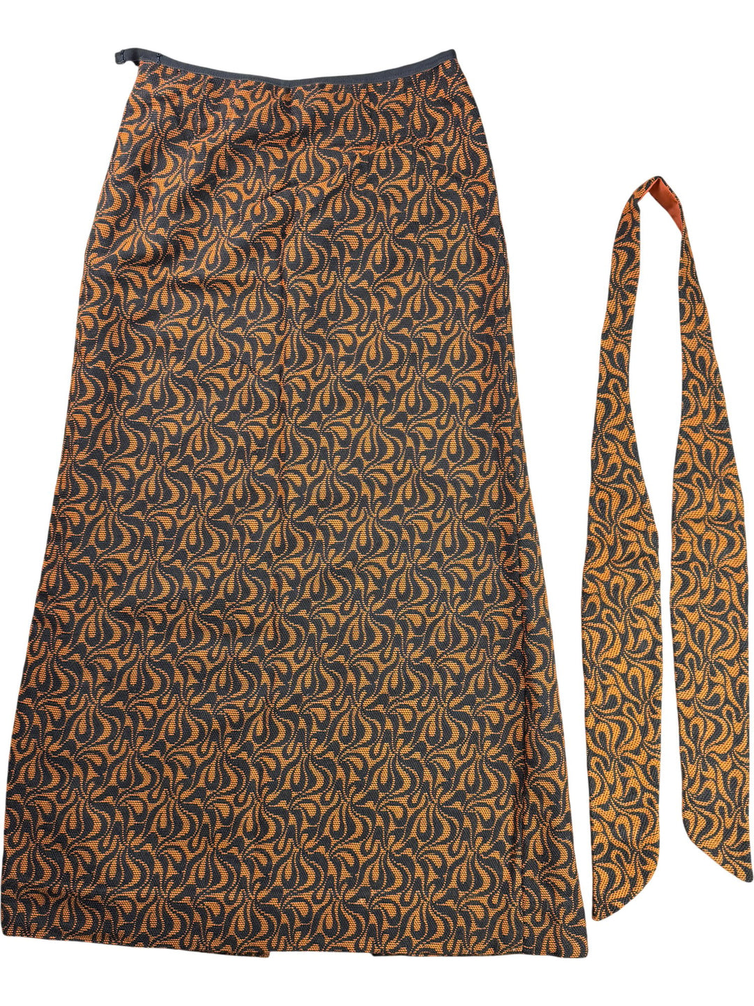 1970s Patterned Maxi Skirt - W28 - Think Vintage ltd