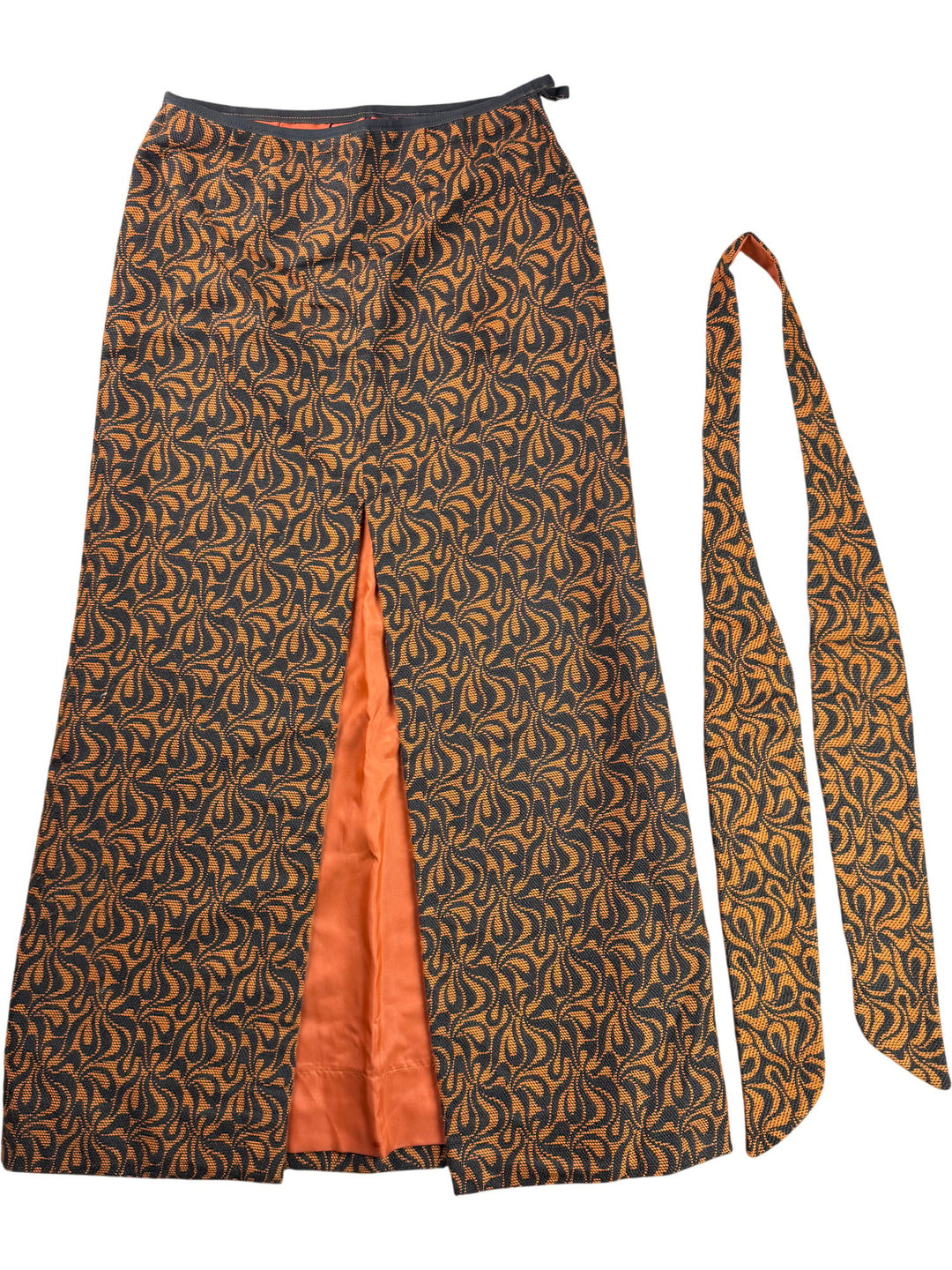 1970s Patterned Maxi Skirt - W28 - Think Vintage ltd