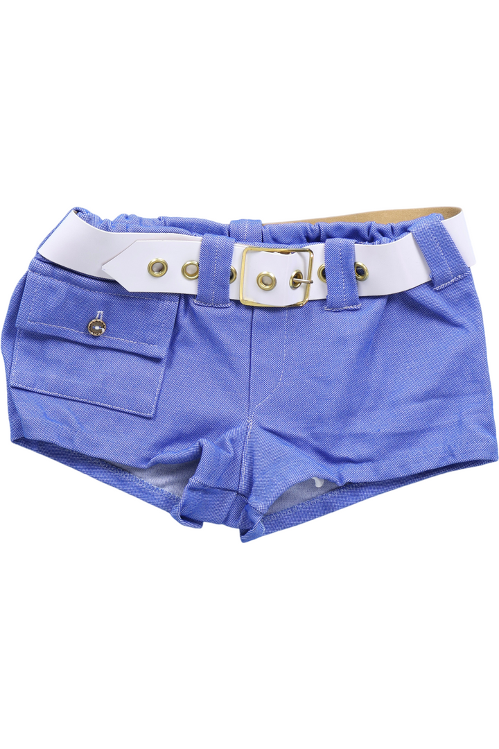 1970s Pegasus Hot Pants Blue Shorts - XS - Think Vintage ltd
