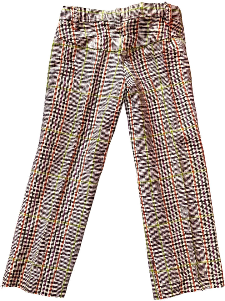 1970s Plaid Patterned Trousers - Age 7/8 - Think Vintage ltd