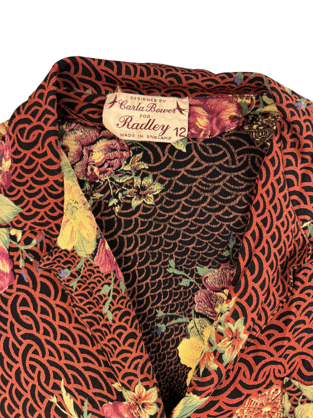 1970s Radley by Carla Bower Floral Dress - S - Think Vintage Online Ltd