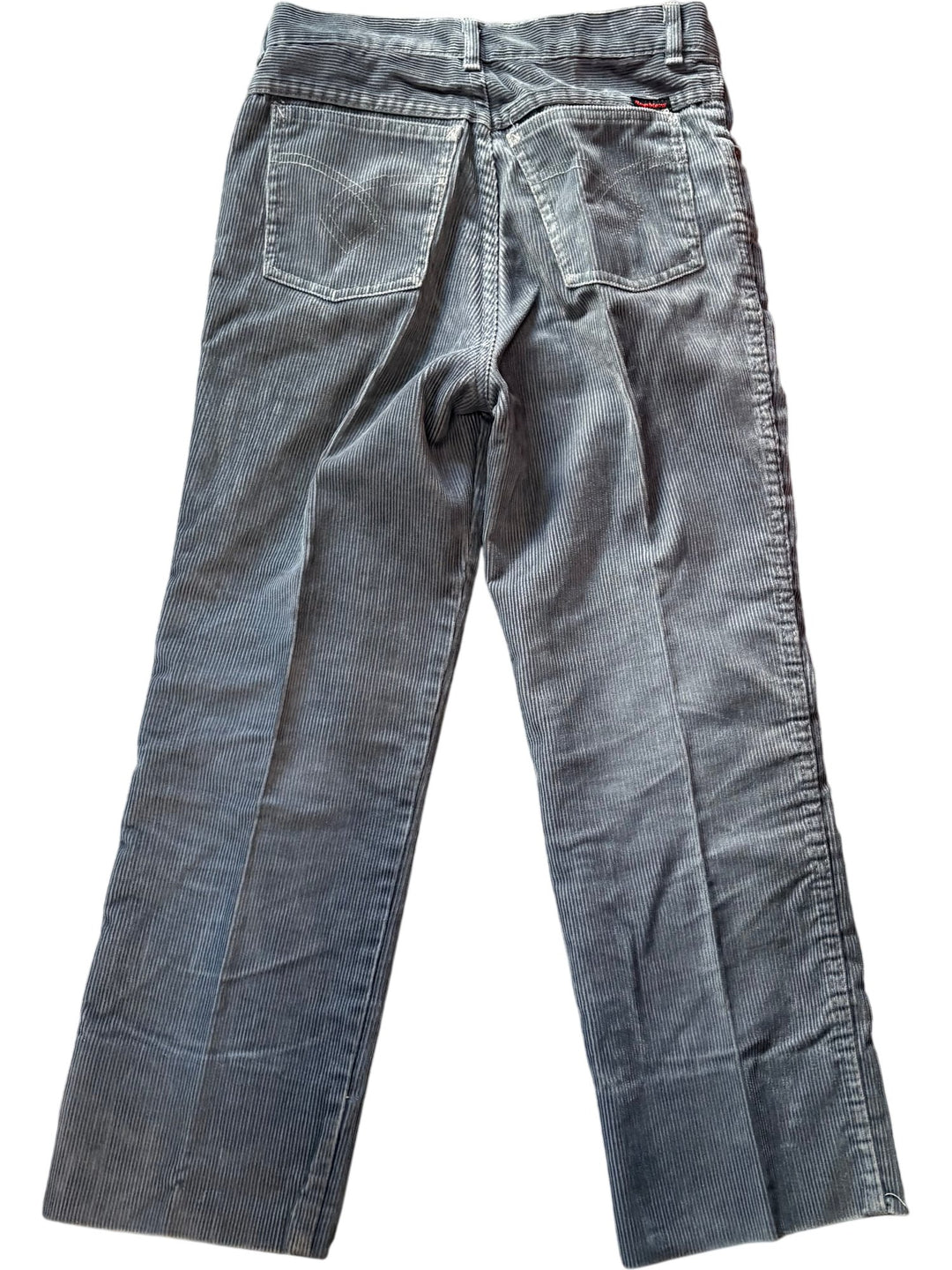 1970s Ramblers Grey Corduroy Trousers -  Age 8/9 - Think Vintage ltd