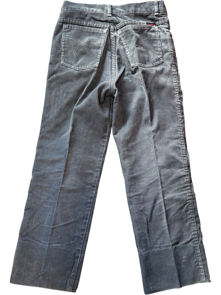 1970s Ramblers Grey Corduroy Trousers -  Age 8/9 - Think Vintage ltd