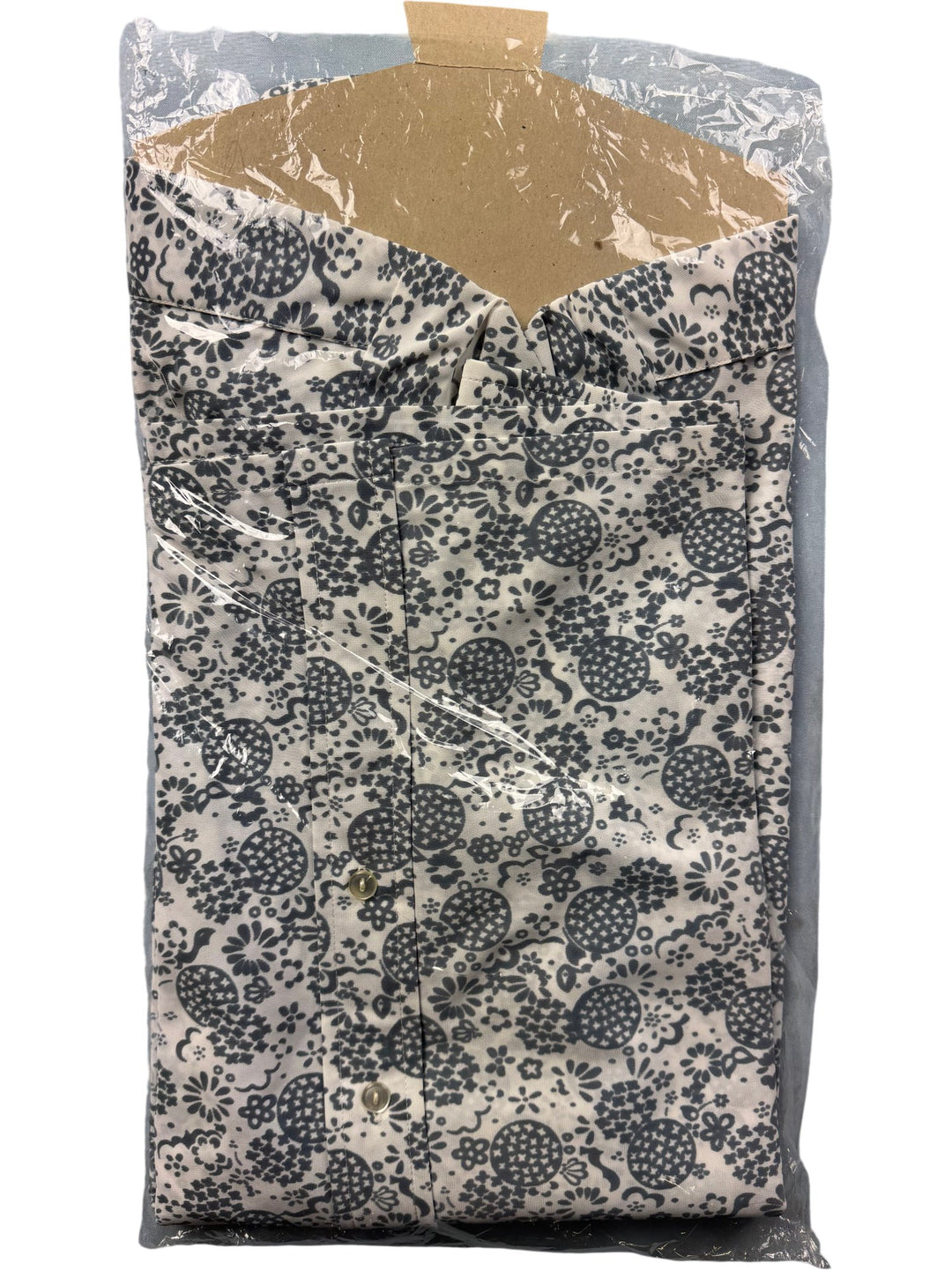 1970s Rocola Bri-Nylon Patterned Shirt - M - Think Vintage Online Ltd