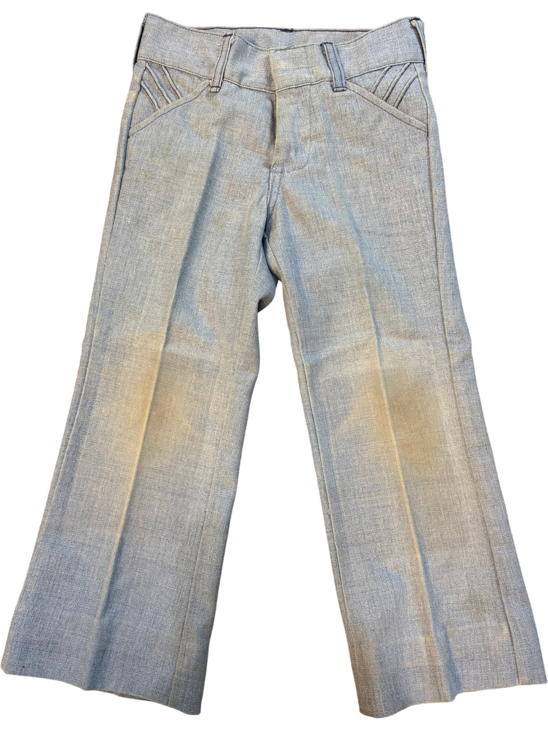 1970s Rough Housers Light Blue Flared Jeans - Age 7/8 - Think Vintage ltd