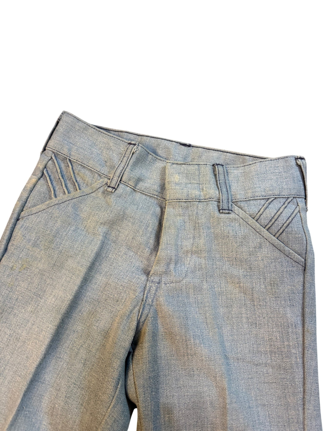 1970s Rough Housers Light Blue Flared Jeans - Age 7/8 - Think Vintage ltd