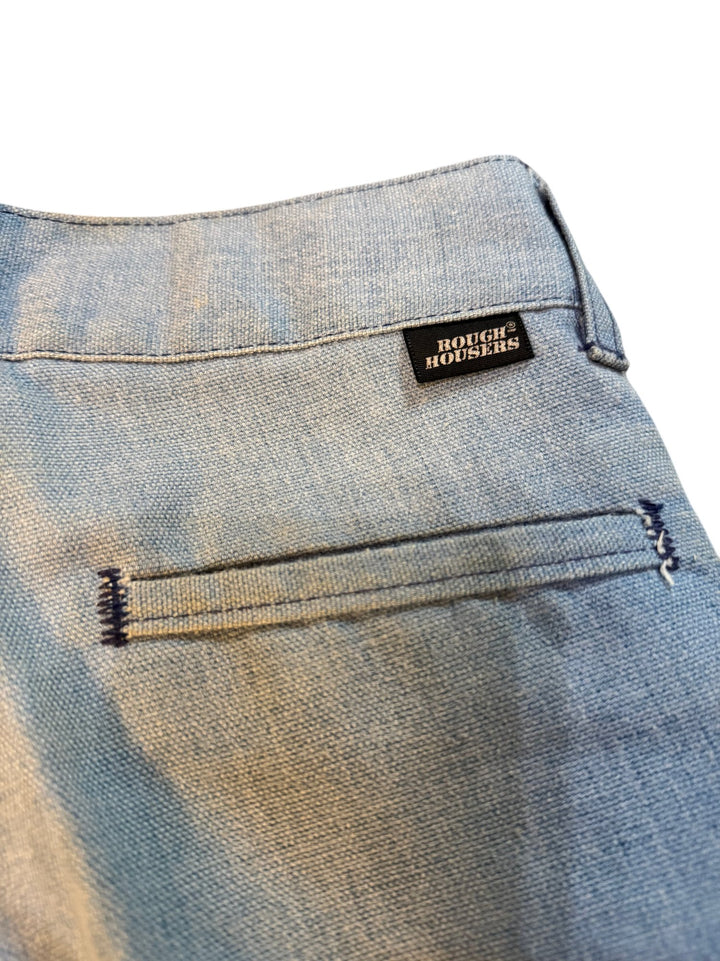 1970s Rough Housers Light Blue Flared Jeans - Age 7/8 - Think Vintage ltd