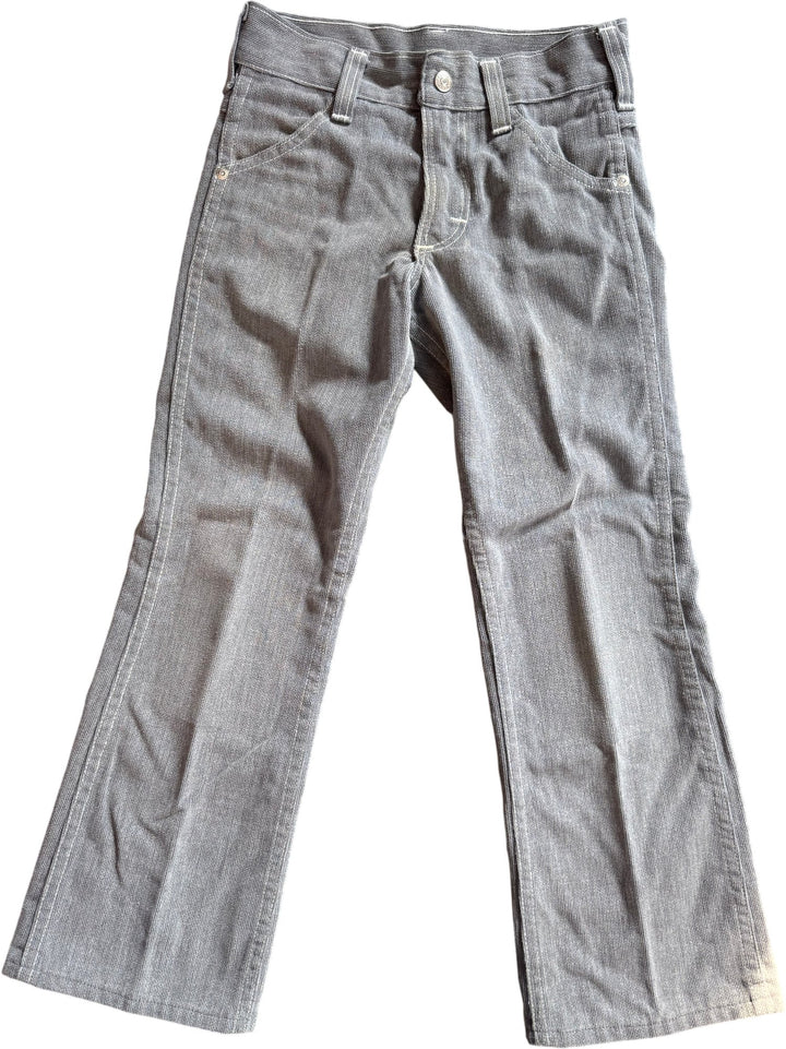 1970s Sears Grey Cord Flared Jeans - Age 11/12 - Think Vintage ltd