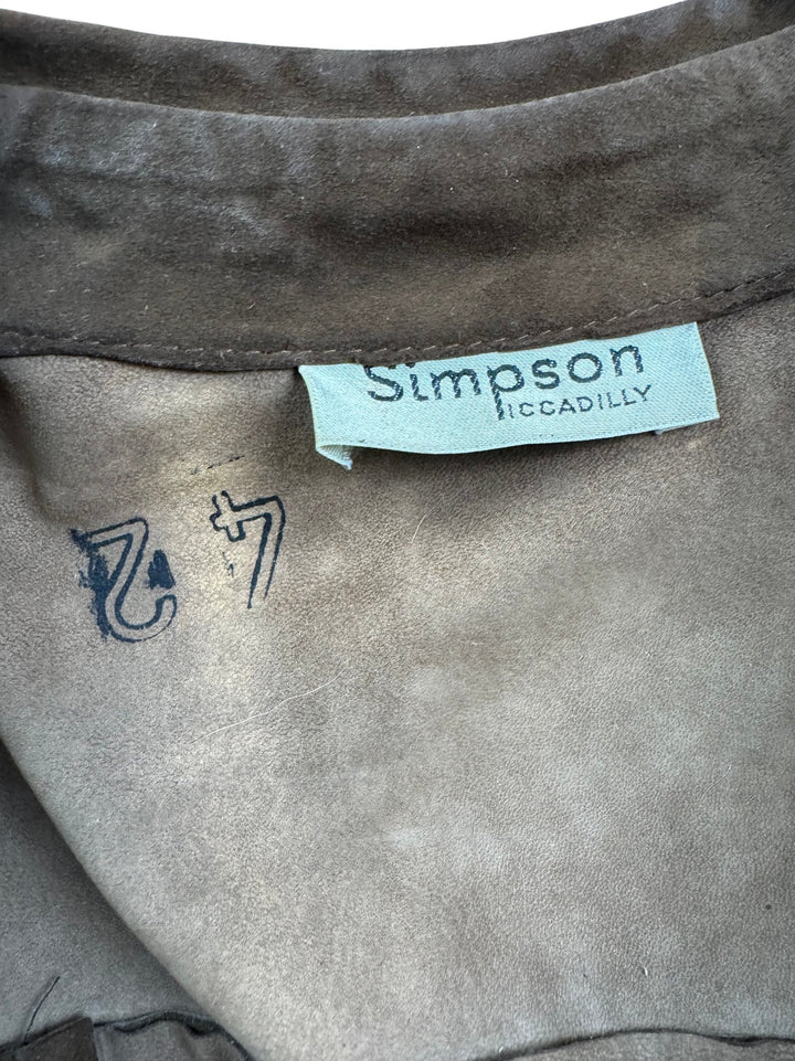 1970s Simpson Suede Jacket - S - Think Vintage ltd