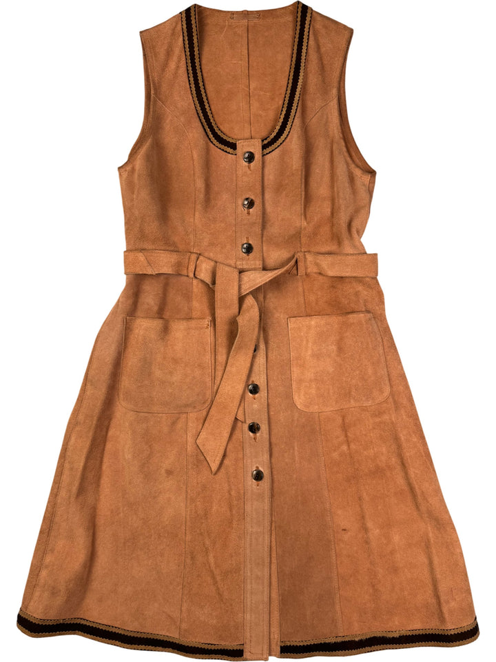 1970s Spinney Suede Waistcoat - S - Think Vintage