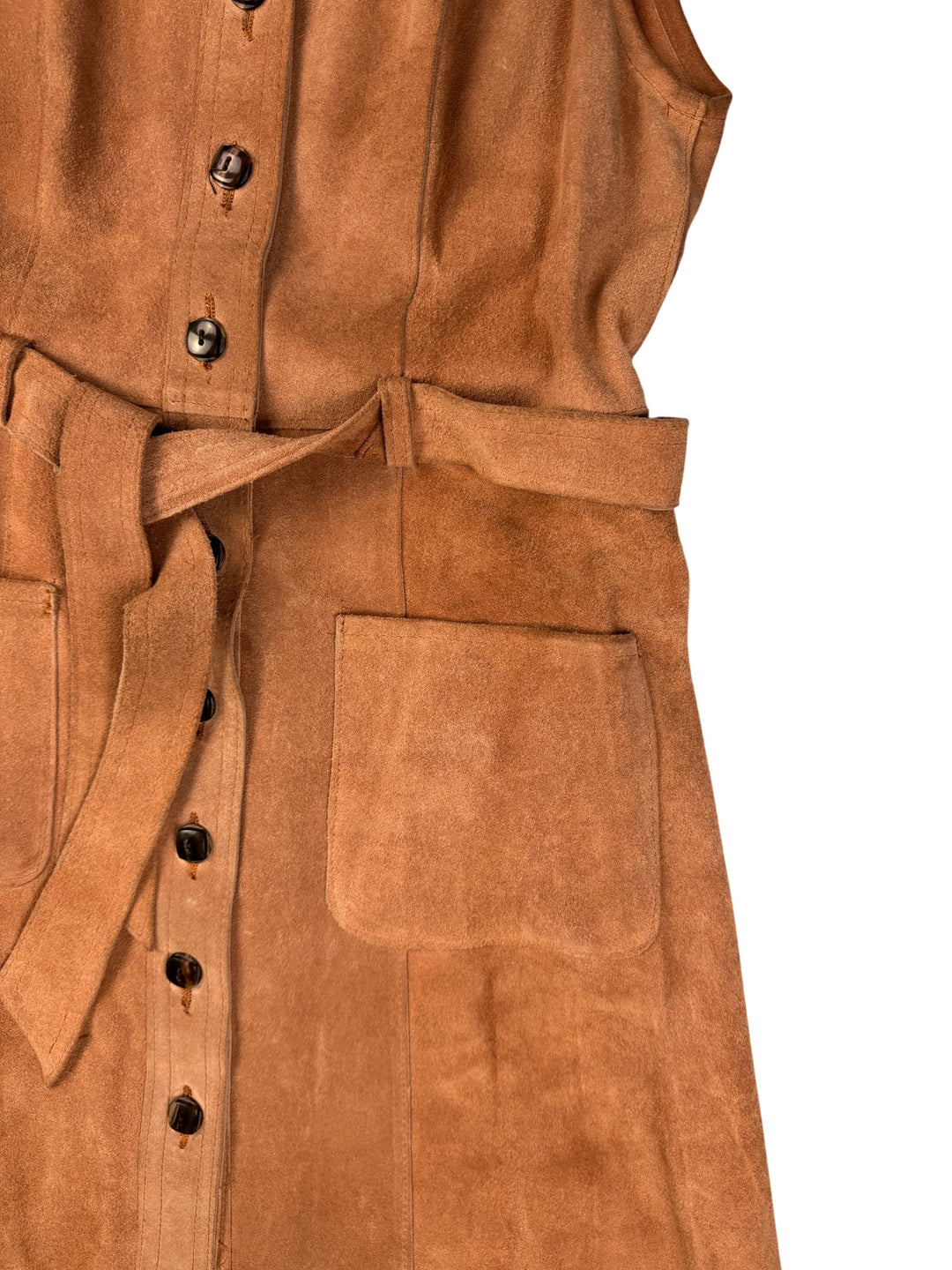 1970s Spinney Suede Waistcoat - S - Think Vintage