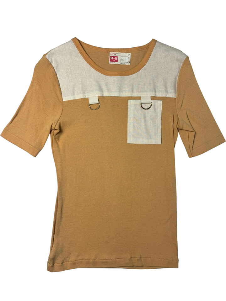 1970s St Michael Cotton T-Shirt with Pocket Detail - XS - Think Vintage