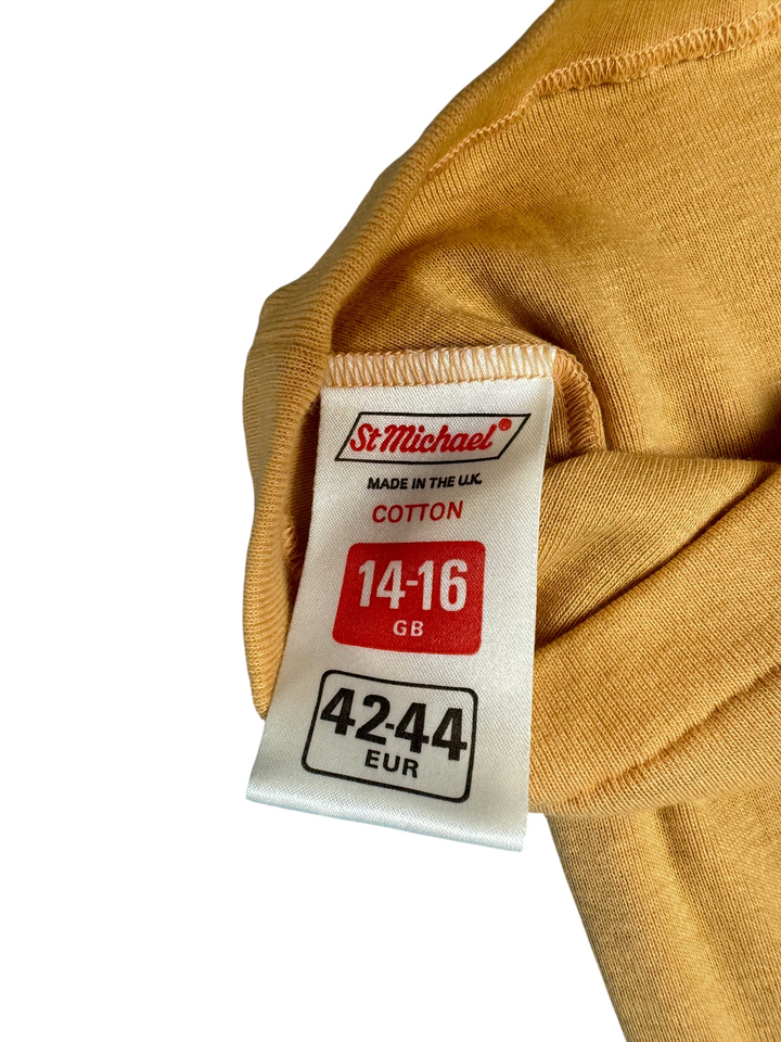 1970s St Michael Cotton T-Shirt with Pocket Detail - XS - Think Vintage