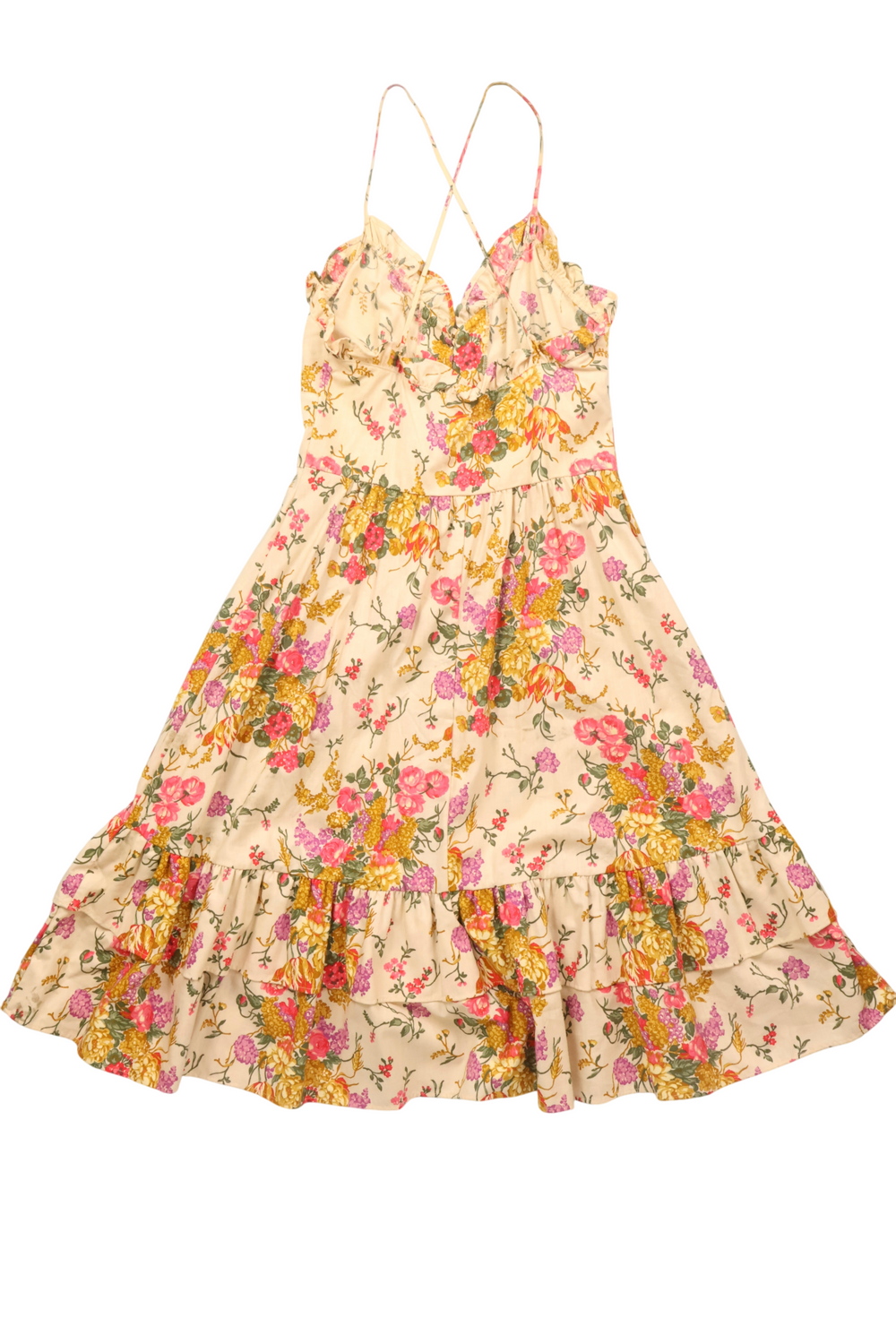 1970s St Michael's Floral Sundress - XS - Think Vintage
