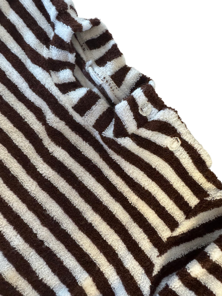 1970s Striped Towelling Long Sleeve Sweater - Age 2/3 - Think Vintage ltd