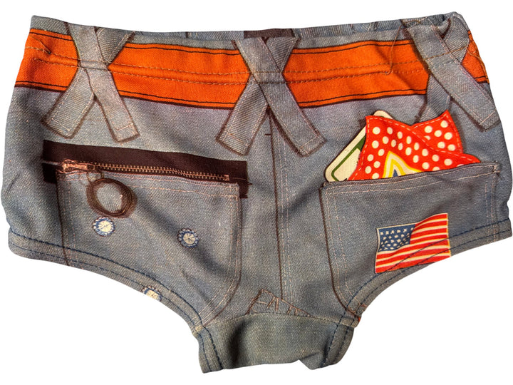 1970s Swim Trunks with Fun Print - Age 2/3 - Think Vintage ltd