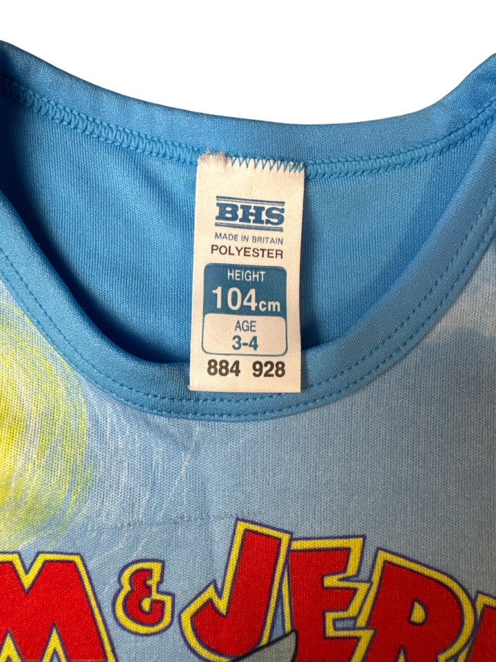 1970s Tom and Jerry Blue Graphic T-Shirt - Age 2/3 - Think Vintage ltd