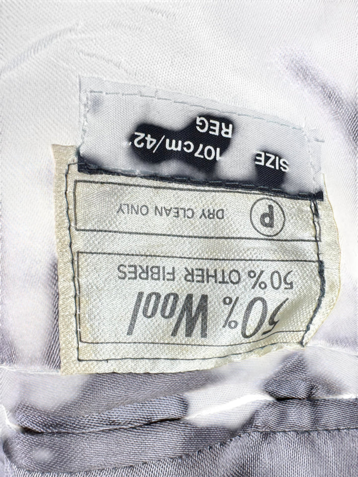 1970s Wool Plaid Trench Coat - M - Think Vintage