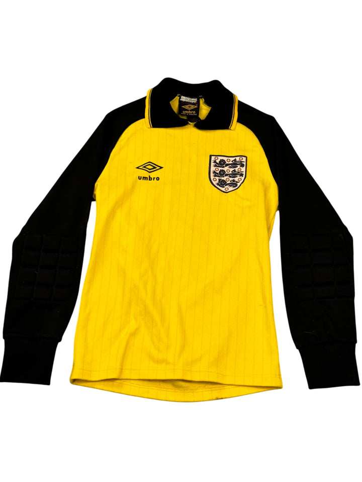 1970s Yellow Black Long Sleeved Sports Shirt - XS - Think Vintage