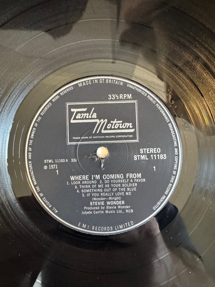 1971 Stevie Wonder Where I'm Coming From Vinyl - Very Good - Think Vintage ltd