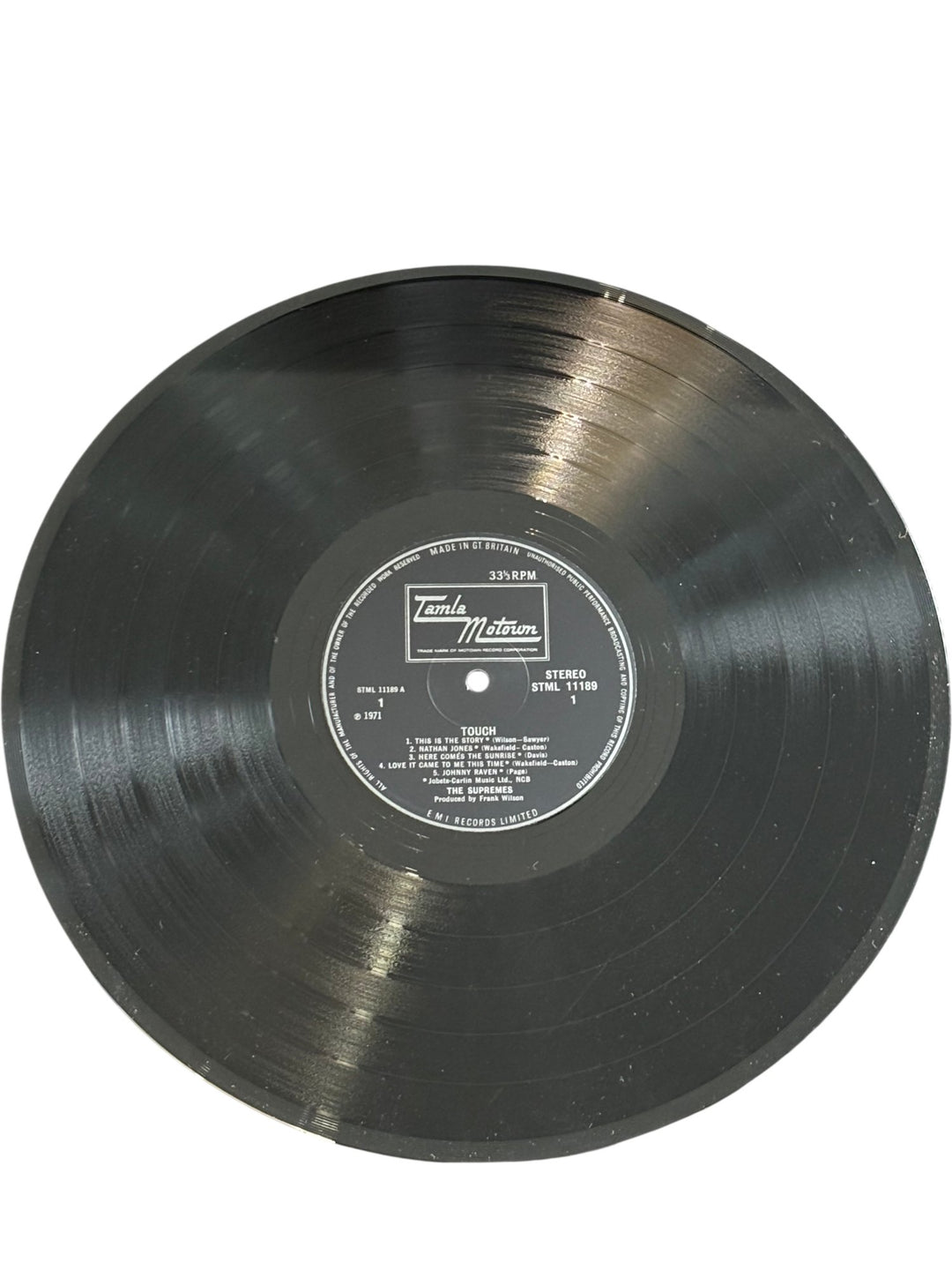1971 Supremes Touch Vinyl Record - Very Good - Think Vintage ltd