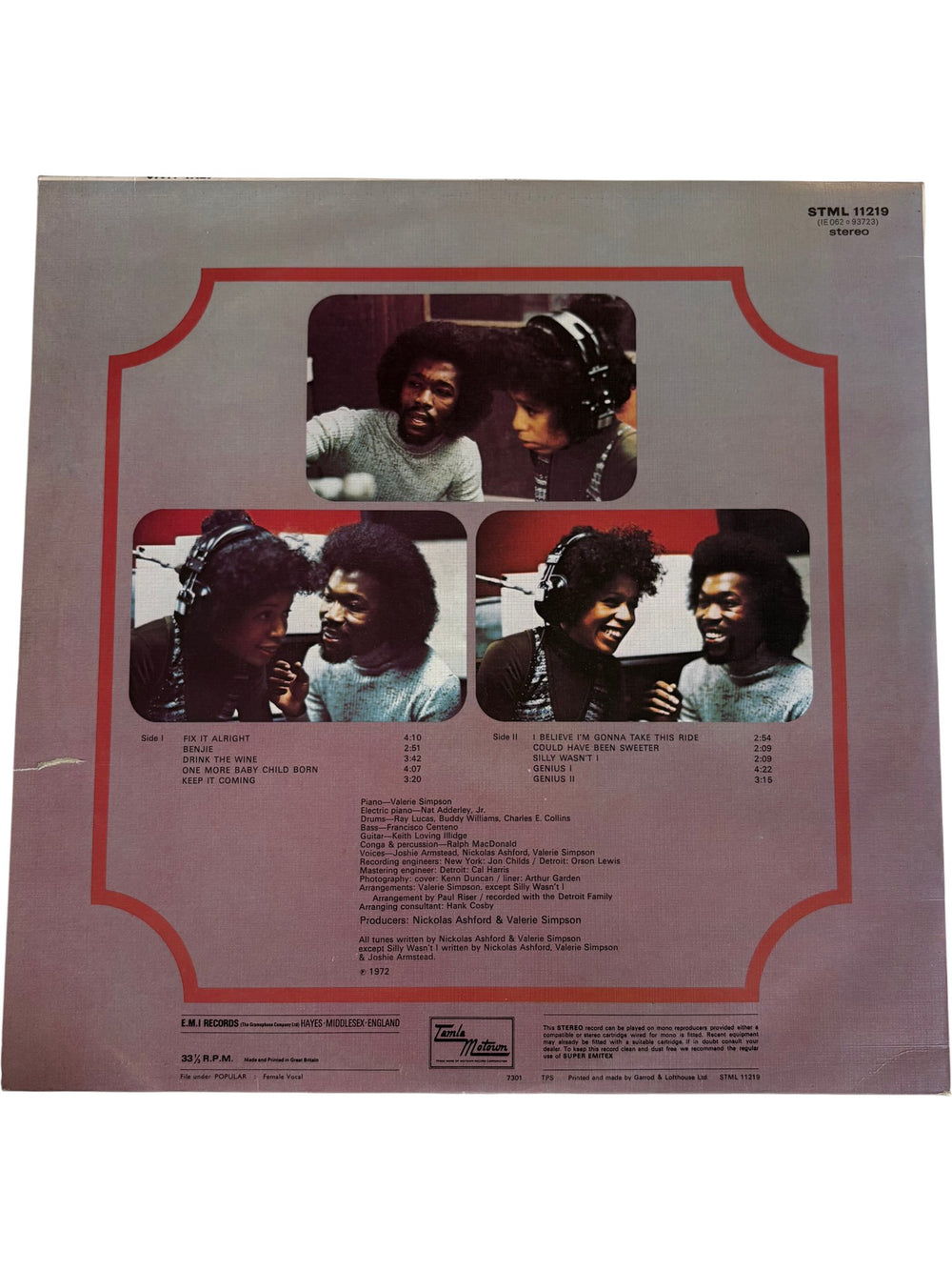 1972 Valerie Simpson Album Tamla Motown - Very Good - Think Vintage ltd