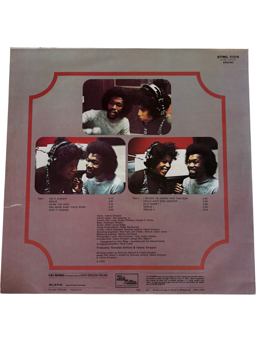 1972 Valerie Simpson Album Tamla Motown - Very Good - Think Vintage ltd