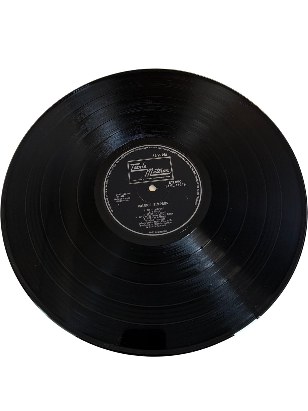 1972 Valerie Simpson Album Tamla Motown - Very Good - Think Vintage ltd