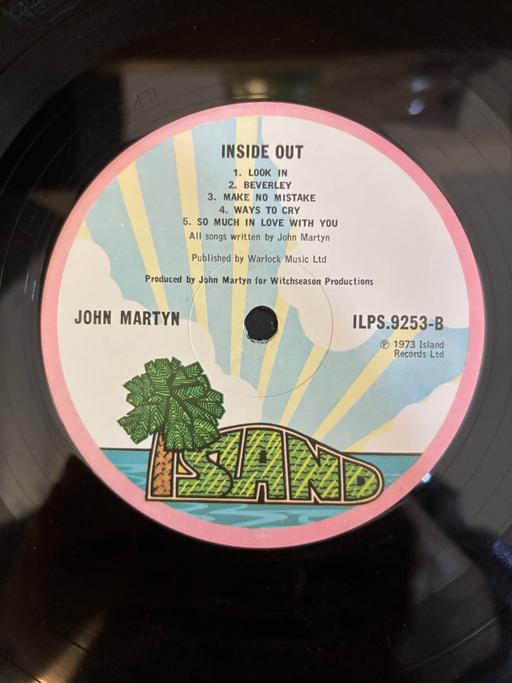 1973 John Martyn Inside Out Vinyl - Good - Think Vintage ltd